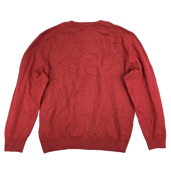 Nautica Mens Classic Fit Stretch Solid Crewneck Sweater Crimson Red 2XL - Picture 4 of 4